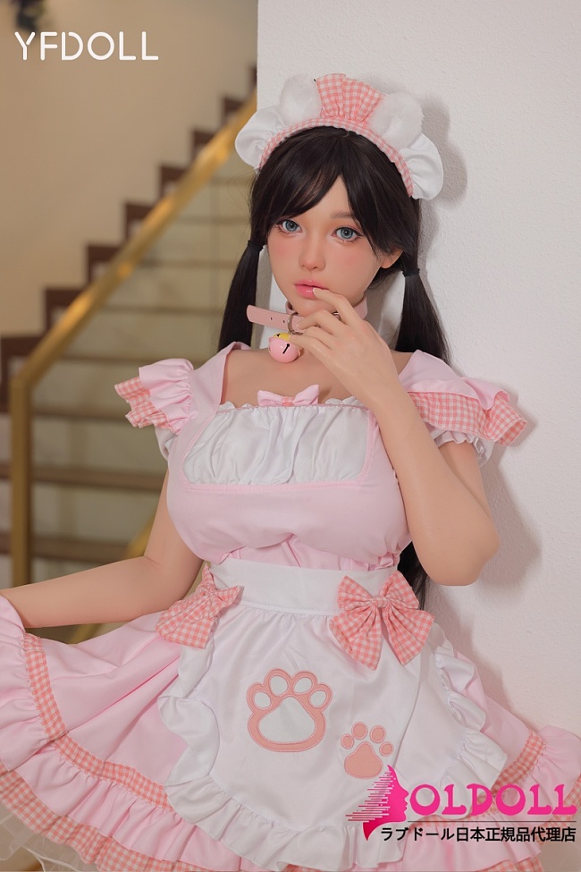 YFDOLL 156cm リアル皮膚版 爆乳Iカップ ヘッド# 千阳（qianyang）シリコンラブドール カフェのメイド制服等身大リアルドール