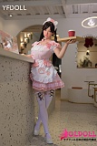 YFDOLL 156cm リアル皮膚版 爆乳Iカップ ヘッド# 千阳（qianyang）シリコンラブドール カフェのメイド制服等身大リアルドール