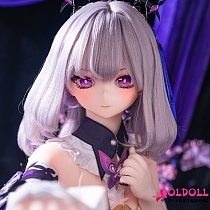 JSL DOLL 146cm 小蝶（xiaodie）ヘッド 淡いラベンダー色の髪と紫の瞳の美少女ドールアニメドール 宣伝画像と同じ制服も付属