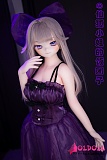 JSL DOLL 146cm 小蝶（xiaodie）ヘッド 紫色のドレスの等身大リアル製セクシーフィギュア ソフトビニールヘッド+tpeボディ 宣伝画像と同じ制服も付属