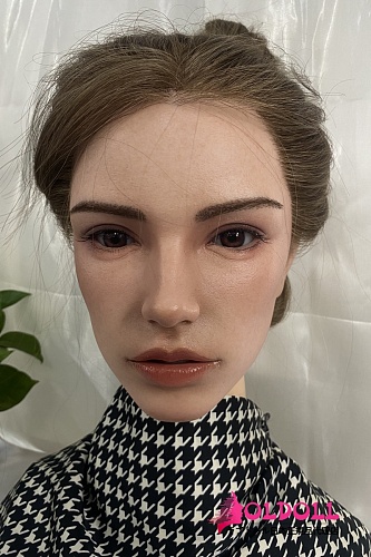 Real girl(A工場) Lシリーズ 欧米ヘッドL17 高級職人メイク シリコン製等身大人形の頭単品 ｍ16のヘッド単体 ROS口開閉機能付き