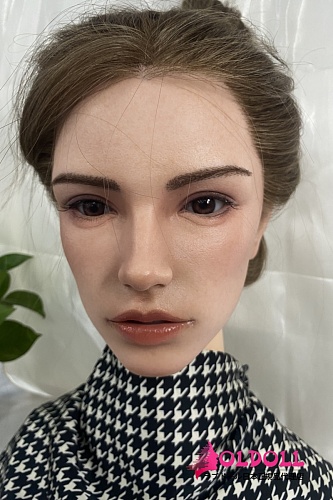 Real girl(A工場) Lシリーズ 欧米ヘッドL17 高級職人メイク シリコン製等身大人形の頭単品 ｍ16のヘッド単体 ROS口開閉機能付き