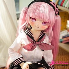 JSL DOLL 85cm 小春（xiaochun）ヘッド ピンクツインテールのセーラー服姿アニメドール ソフトビニール製頭部 TPE製ボディ 宣伝画像と同じ制服も付属