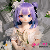 紫髪ロングヘアの可憐なミニドール