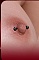 乳首ピアス付き