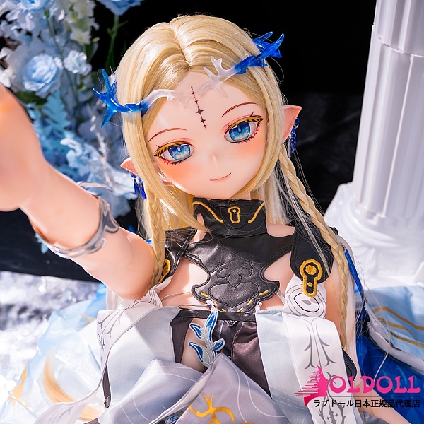 JSL DOLL 146cm 小卡（xiaoka）ヘッド エルフ耳飾り付き可愛い等身大フィギュア ろり系キャラクター人形 ソフトビニールヘッド+tpeボディ 宣伝画像と同じ制服も付属