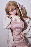 淡いピンクの光沢生地のチャイナドレス　ラブドール