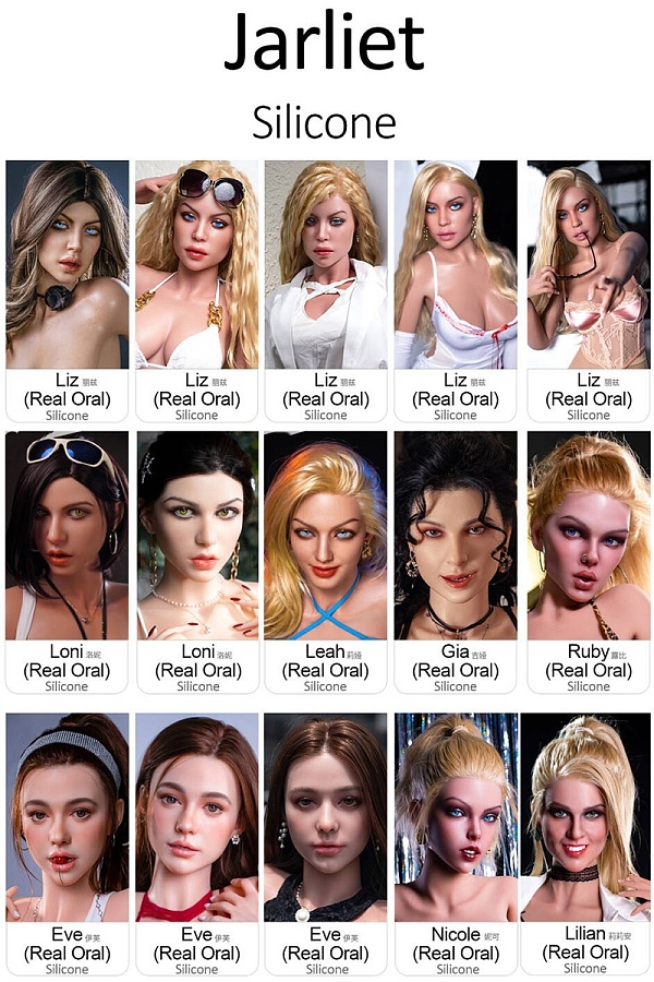 Jarliet (JLDOLL)  ヘッド単体 フルシリコンラブドール 等身大ドール M16ボルト