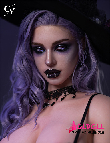 TOP-CYDOLL 176cm Eカップ  Elodieヘッド ROS口開閉機能付き 高級シリコン製ダッチワイフ 海外リアルドール ハロウィン ウィッチ コスプレ