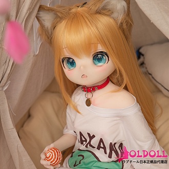 JSL DOLL 115cm 黄豆粉（huangdoufen）ヘッド ふわふわの猫耳と赤いチョーカーの猫耳系美少女ドール ソフトビニール製頭 TPE製ボディ 宣伝画像と同じ制服も付属
