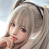 Doll Senior リアル皮膚ボディ170cm Hカップ 最新作#27 凛纱Linshaヘッド セクシーなラブドール 白バニー風コスチューム