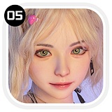 【お客様の撮影写真】SHEDOLL 江小婉（jiangxiaowan）ヘッド 163cm Hカップ  シリコン製アダルトドール ボディ素材選択可 紫ロングヘアの等身大人形