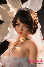 【お客様の撮影写真】SHEDOLL 156cm Eカップ 朵朵(duoduo) ヘッド 宣伝画像フルシリコン製 花嫁姿のリアルドール