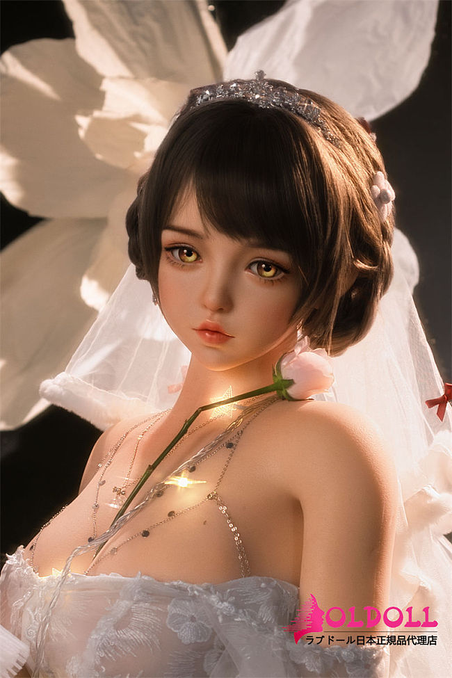 【お客様の撮影写真】SHEDOLL 156cm Eカップ 朵朵(duoduo) ヘッド 宣伝画像フルシリコン製 花嫁姿のリアルドール