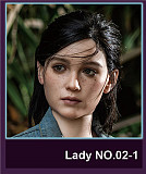 Game Lady 168cm Dカップ+アニメno.05 コスプレ フルシリコン製  等身大リアルラブドール