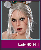 Game Lady 168cm Dカップ+アニメno.05 コスプレ フルシリコン製  等身大リアルラブドール