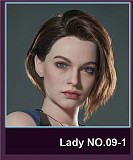 Game Lady 168cm Dカップ+アニメno.05 コスプレ フルシリコン製  等身大リアルラブドール