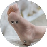 人造人(RZRDOLL)  若璃（Ruoli）ヘッド No.23R 160cm Dカップ究極版ボディ 高級リアルドール 淡いラベンダー色のビキニ姿