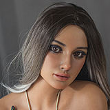 Real lady 159cm Hカップ R8ヘッド シリコン製リアルドール 金髪ロングヘアが流れる欧米系人形 グラマースタイル