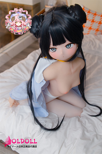 羊角社doll 141cm AAカップ B06妃咲Kisakiヘッド 手描きメイク ソフトビニール製ヘッド+S-TPE製ボディ 黄色い帽子をかぶった可愛いアニメドール