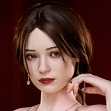 Real lady 159cm Hカップ R8ヘッド シリコン製リアルドール 金髪ロングヘアが流れる欧米系人形 グラマースタイル