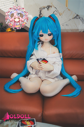 羊角社doll（Croissant Doll）132cm バスト小 初音ヘッド  手描きメイク ソフトビニール製ヘッド+S-TPEボディ アニメドール 軽く抱きやすい