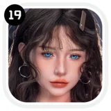 【お客様の撮影写真】SHEDOLL  阿初ヘッド 163cm Hカップ  シリコン製リアルドール 眼鏡スタイル 知的でセクシーなダッチワイフ