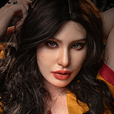 Real lady 159cm Hカップ R8ヘッド シリコン製アダルト人形 欧米系リアルドール 金髪ロングヘア