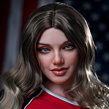 Real lady 159cm Hカップ R8ヘッド シリコン製アダルト人形 欧米系リアルドール 金髪ロングヘア