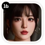 SHEDOLL 168cm Dカップ 江小婉（jiangxiaowan）3.0ヘッド 宣伝写真はros口開閉機能付き まぶたの開閉機能可能 メガネ付きメイドコスチューム風リアルドール