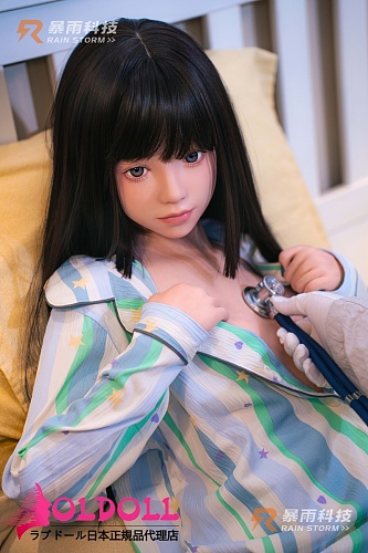Rainstorm doll シームレスドール 145cm AAカップ  2番目の猫ヘッドあやこ シリコン製リアル皮膚ボディ 病室の服着せる可愛い娘パートナー人形