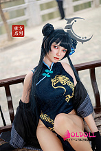 【お客様の撮影写真】Irontechdoll（orientalシリーズ）161cm Fカップ S32ヘッド（桜姫メイク）シリコン製リアルドール 色っぽいダッチワイフ