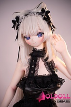 XYGO 141cm Cカップ 猫村栞ヘッド 可愛い等身大フィギュア アニメ系風キャラクター人形 ソフトビニールヘッド+tpeボディ 宣伝画像と同じ制服も付属