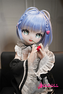 MW Girl(魔物姫) アニメドール 小姆（xiaomu)ヘッド 宣伝画像はシリコン製85cmバスト小ボディ 淡いブルーのショートボブの可愛いフィギュア 宣伝画像と同じ制服も付属