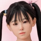 Art-doll 軽量化シリコンラブドール M7(小井优子)ヘッド 150cm Cカップ 等身大リアルドール セーターと短いスカートを着た女性ダッチワイフ