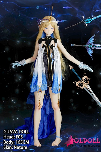 guavadoll（グアバ）番石榴 165cm Gカップ F06ヘッド ビニール（PVC）ヘッド+TPEボディ キャラクターコスプレドール  等身大巨乳系アニメラブドール 1：1 等身大セクシーフィギュア ジョイントM16 他社と交換可能 138-168cmのボディに適用 ナチュラル肌色