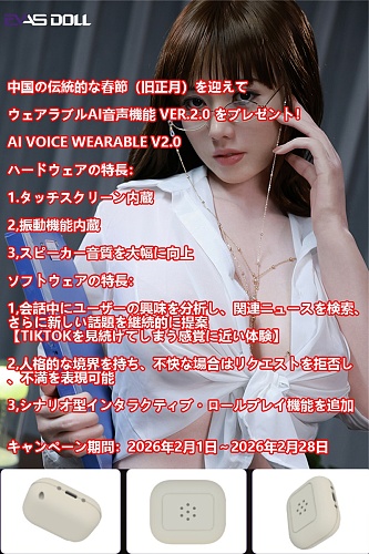 【2月キャンペーン ウェアラブルAI音声機能 Ver.2.0 をプレゼント 2月28日まで】Evasdoll ヘッドとボディ自由に組合 フルシリコン製  等身大リアルラブドール