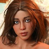 Real lady 168cm  Gカップ R5 ROSMAXヘッド ナチュラル肌色 高品質シリコンドール 欧米風メイクドール