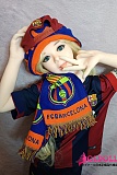 [お客様撮影写真] JYDOLL 132cm バスト平 ＃151ヘッド TPE製ドール サッカー衣装に着せる可愛いロリータドール