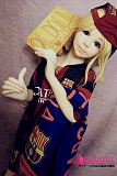 [お客様撮影写真] JYDOLL 132cm バスト平 ＃151ヘッド TPE製ドール サッカー衣装に着せる可愛いロリータドール