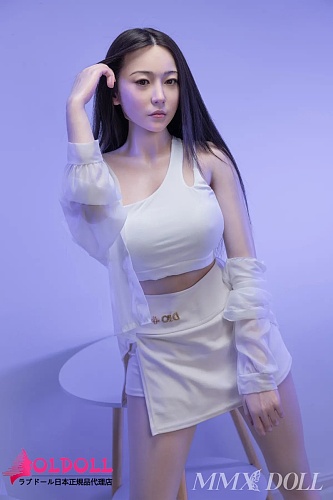 MMXDOLL 163cm Dカップ MengXiヘッド 高級シリコンリアルドール 黒のロングヘアのアジア美人ラブドール