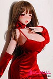 アニメラブドール 爆乳スタイル 赤い礼装全体像