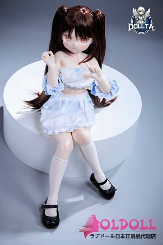 DOLLTA アニメドール 85cm 芽依 (Mei)ヘッド シリコン製 白いエプロン姿の黒髪ツインテールが魅力のかわいいドール