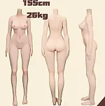 羊角社doll（Croissant Doll）155cm (155Plus) #B03 甘雨 （ganyu）ヘッド デカールメイク ソフトビニール製ヘッド+S-TPE製ボディ アニメドール チャイナドレスドール
