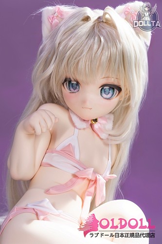 DOLLTA アニメドール 112cm 鈴 (Suzu)ヘッド シリコン製 白髪猫耳の美少女・獣耳スタイル アニメ系リアルドール