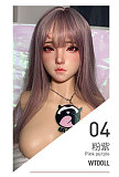 WTDOLL 165cm Eカップ  莓宝(Meibao) 白いネグリジェ姿の美人リアル金髪瞑り目ドール リアル皮膚付き