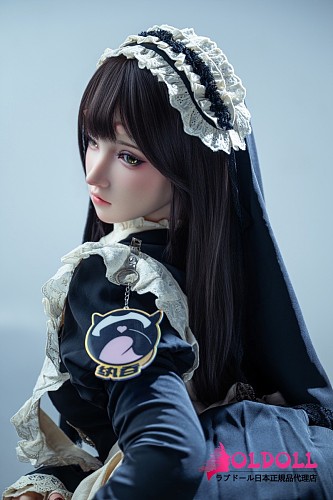 WTDOLL 165cm Eカップ 丸奈奈(Wannainai) シリコン製 黒い洋ドレスと白ストッキングの清楚系美少女ドール リアル皮膚付き