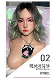 WTDOLL 165cm Eカップ 丸奈奈(Wannainai) シリコン製 黒い洋ドレスと白ストッキングの清楚系美少女ドール リアル皮膚付き