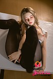 清楚系 リアルドール 白ノースリーブ 黒タイトスカート OLコーデ
