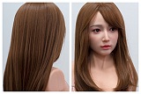 TYPEグラビア 超擬真の肌テクスチャ シームレスドール TOPSINO 165cm Dカップ T48B Milyunヘッド【アートワークカスタム版】  赤いイブニングドレスと赤ストッキングの優雅でセクシーな美人ドール